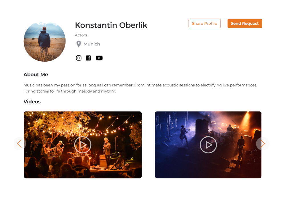 Die perfekte Seite, um dein Musikprojekt zu präsentieren feature preview